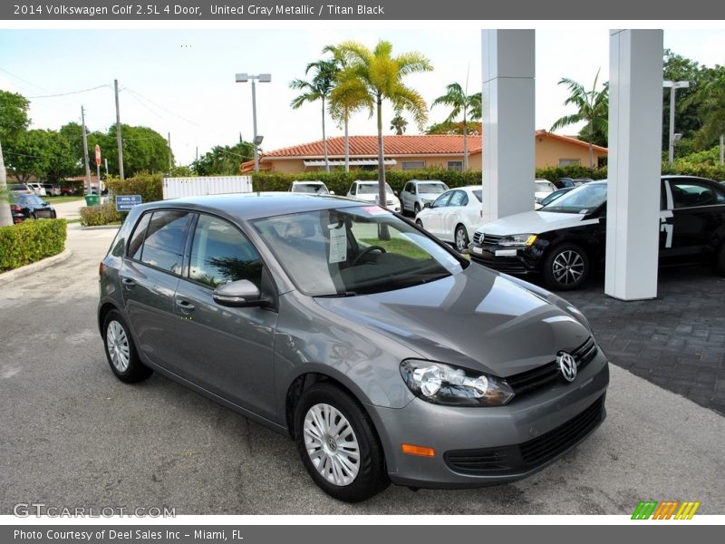 United Gray Metallic / Titan Black 2014 Volkswagen Golf 2.5L 4 Door
