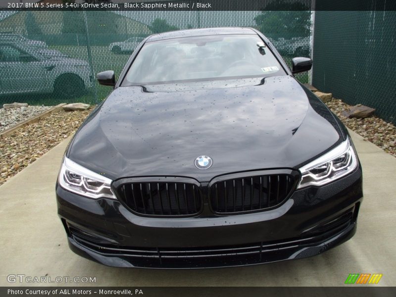 Black Sapphire Metallic / Black 2017 BMW 5 Series 540i xDrive Sedan
