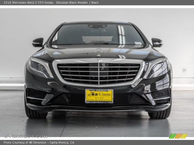Obsidian Black Metallic / Black 2016 Mercedes-Benz S 550 Sedan