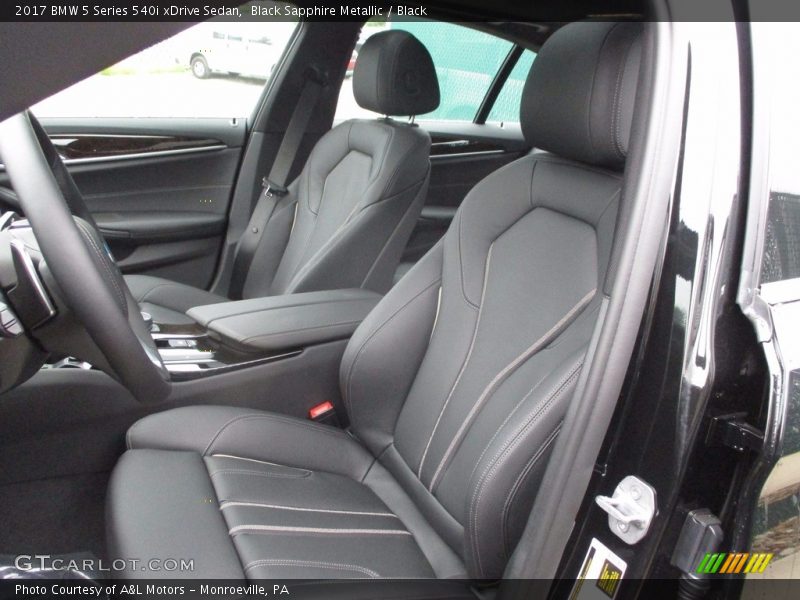 Black Sapphire Metallic / Black 2017 BMW 5 Series 540i xDrive Sedan