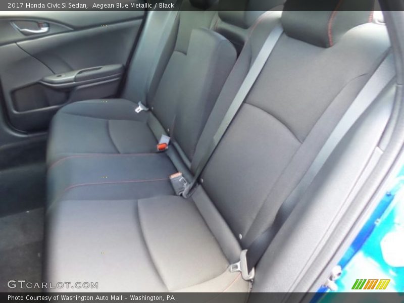 Aegean Blue Metallic / Black 2017 Honda Civic Si Sedan