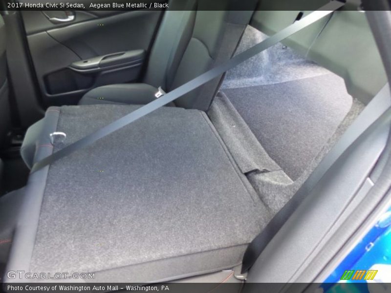 Aegean Blue Metallic / Black 2017 Honda Civic Si Sedan