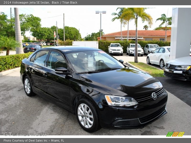 Black / Titan Black 2014 Volkswagen Jetta SE Sedan