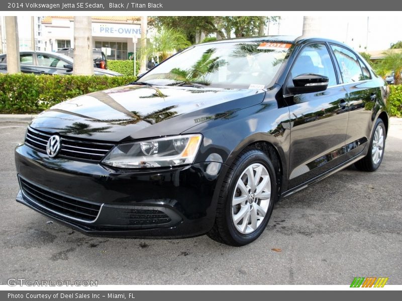 Black / Titan Black 2014 Volkswagen Jetta SE Sedan