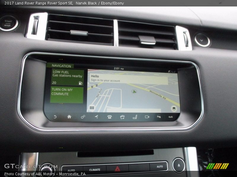 Navigation of 2017 Range Rover Sport SE