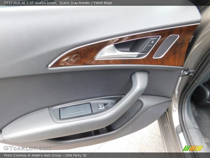 Quartz Gray Metallic / Velvet Beige 2012 Audi A6 3.0T quattro Sedan