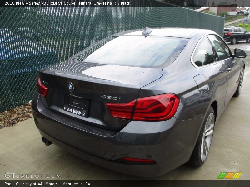 Mineral Grey Metallic / Black 2018 BMW 4 Series 430i xDrive Coupe
