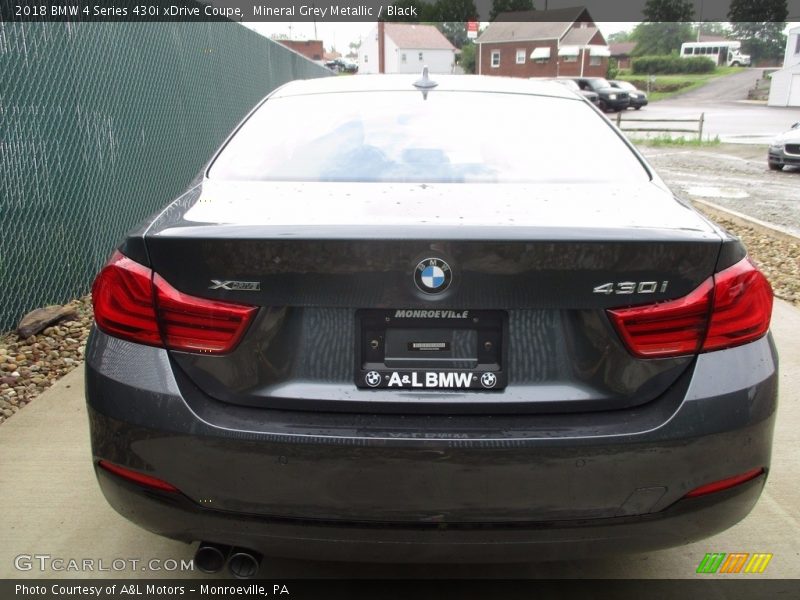Mineral Grey Metallic / Black 2018 BMW 4 Series 430i xDrive Coupe