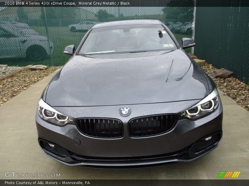 Mineral Grey Metallic / Black 2018 BMW 4 Series 430i xDrive Coupe