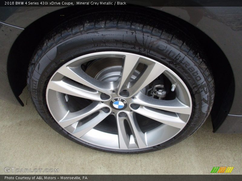 Mineral Grey Metallic / Black 2018 BMW 4 Series 430i xDrive Coupe
