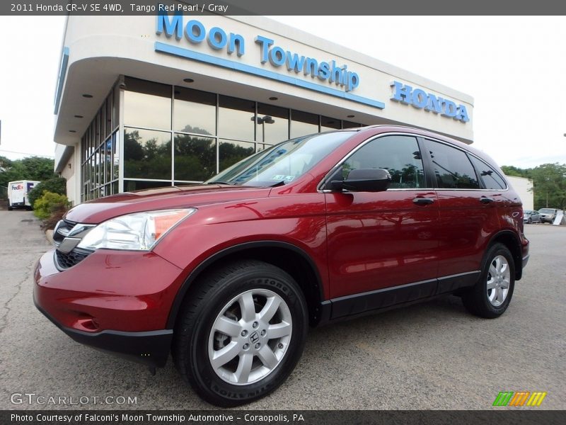 Tango Red Pearl / Gray 2011 Honda CR-V SE 4WD