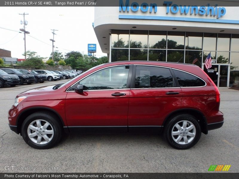Tango Red Pearl / Gray 2011 Honda CR-V SE 4WD