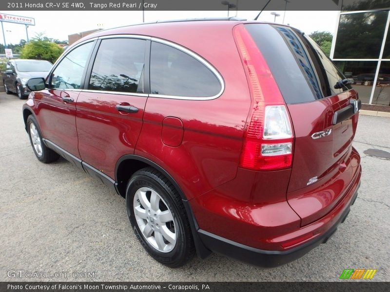 Tango Red Pearl / Gray 2011 Honda CR-V SE 4WD