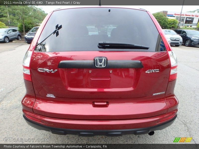 Tango Red Pearl / Gray 2011 Honda CR-V SE 4WD