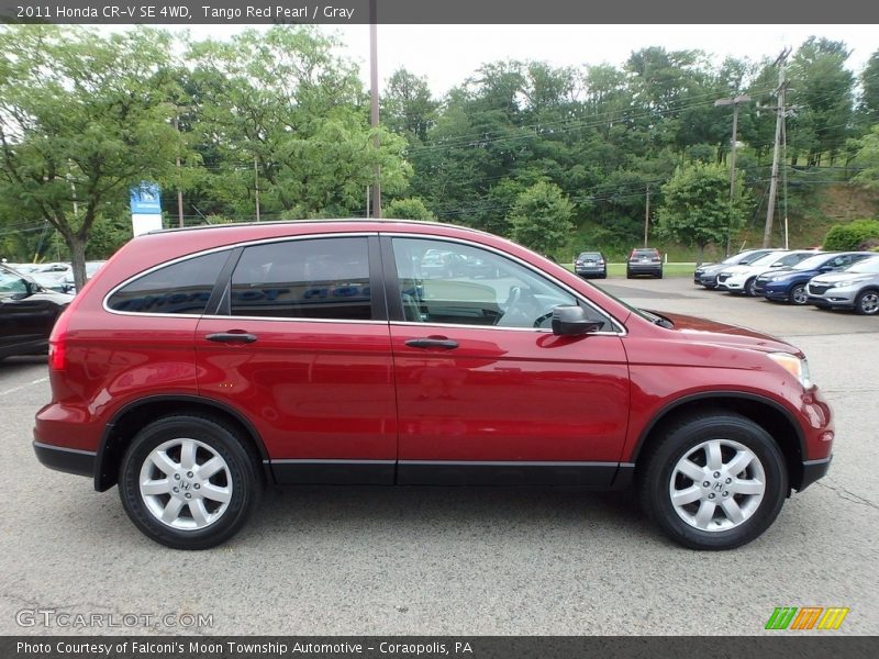 Tango Red Pearl / Gray 2011 Honda CR-V SE 4WD