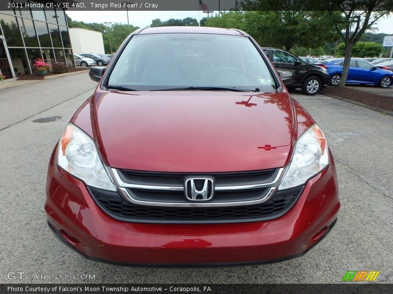 Tango Red Pearl / Gray 2011 Honda CR-V SE 4WD