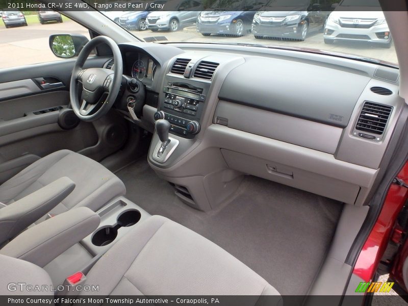 Tango Red Pearl / Gray 2011 Honda CR-V SE 4WD