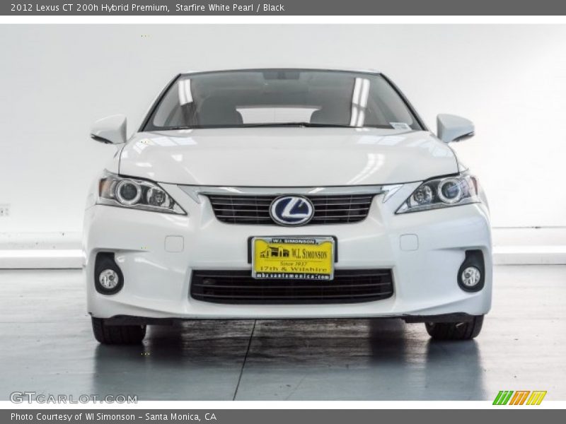 Starfire White Pearl / Black 2012 Lexus CT 200h Hybrid Premium