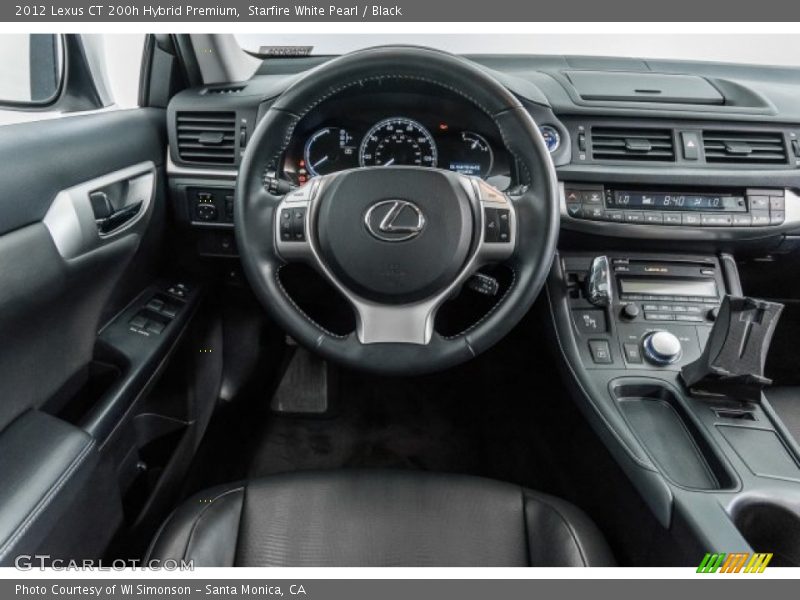 Starfire White Pearl / Black 2012 Lexus CT 200h Hybrid Premium