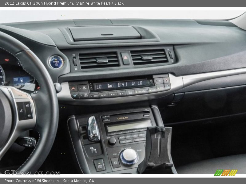 Starfire White Pearl / Black 2012 Lexus CT 200h Hybrid Premium
