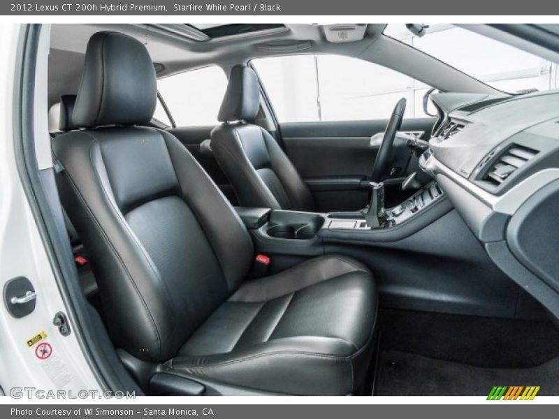 Starfire White Pearl / Black 2012 Lexus CT 200h Hybrid Premium