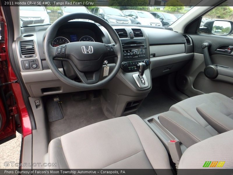 Tango Red Pearl / Gray 2011 Honda CR-V SE 4WD