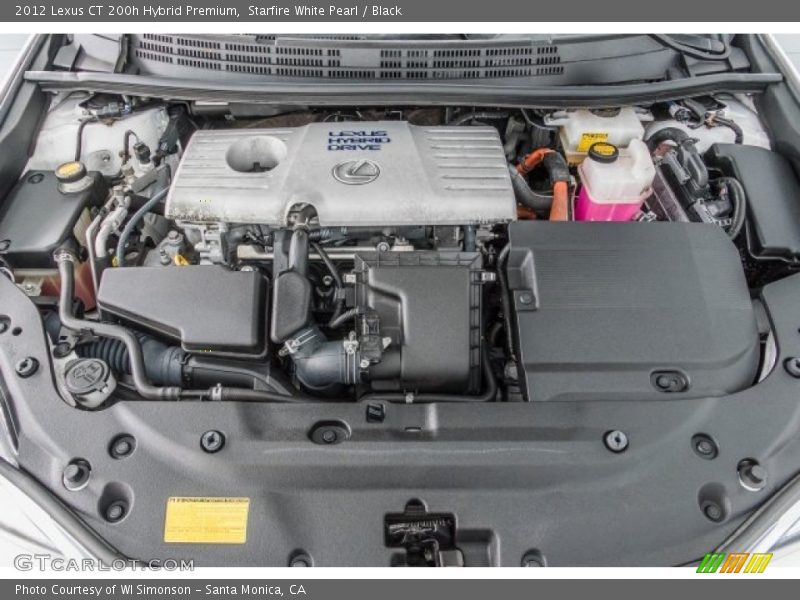 Starfire White Pearl / Black 2012 Lexus CT 200h Hybrid Premium