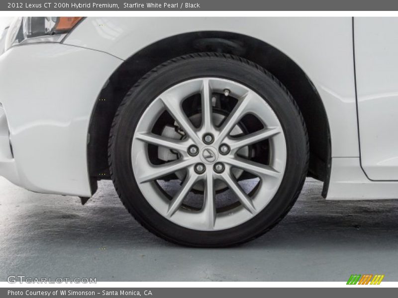 Starfire White Pearl / Black 2012 Lexus CT 200h Hybrid Premium
