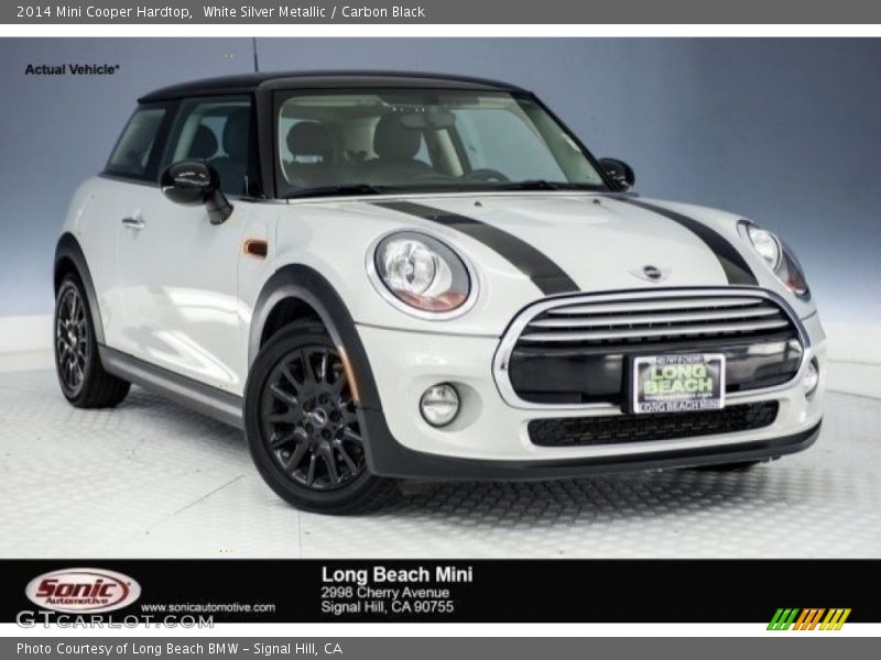 White Silver Metallic / Carbon Black 2014 Mini Cooper Hardtop
