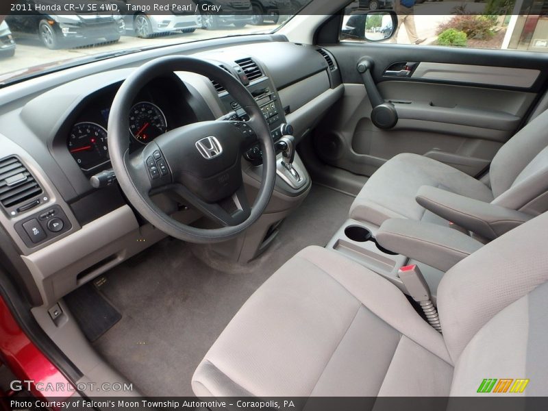 Tango Red Pearl / Gray 2011 Honda CR-V SE 4WD