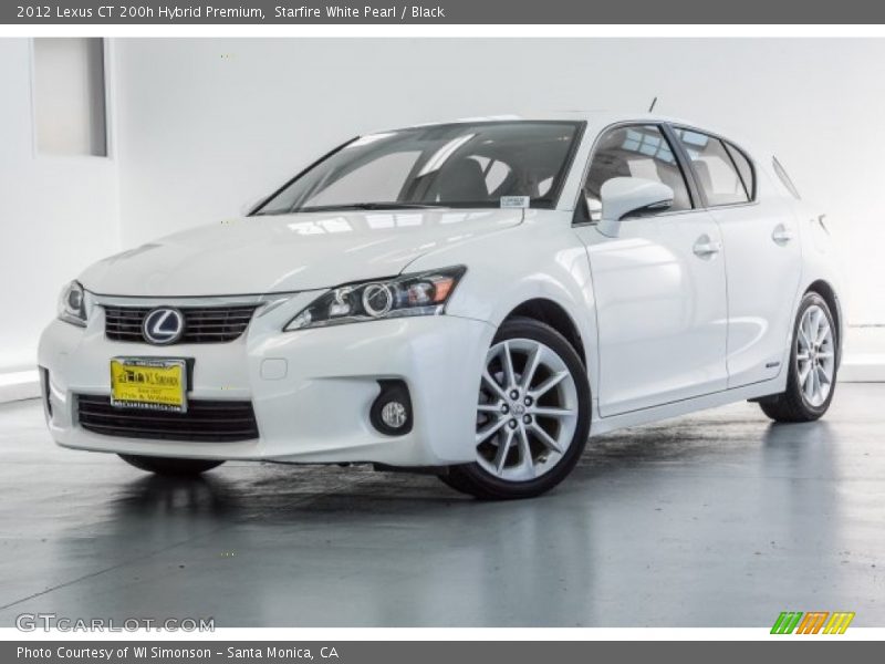Starfire White Pearl / Black 2012 Lexus CT 200h Hybrid Premium