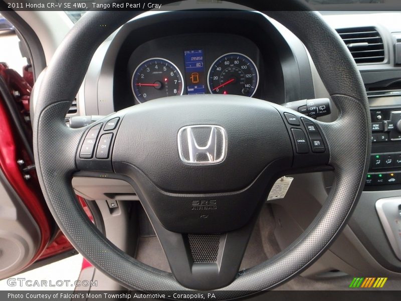 Tango Red Pearl / Gray 2011 Honda CR-V SE 4WD