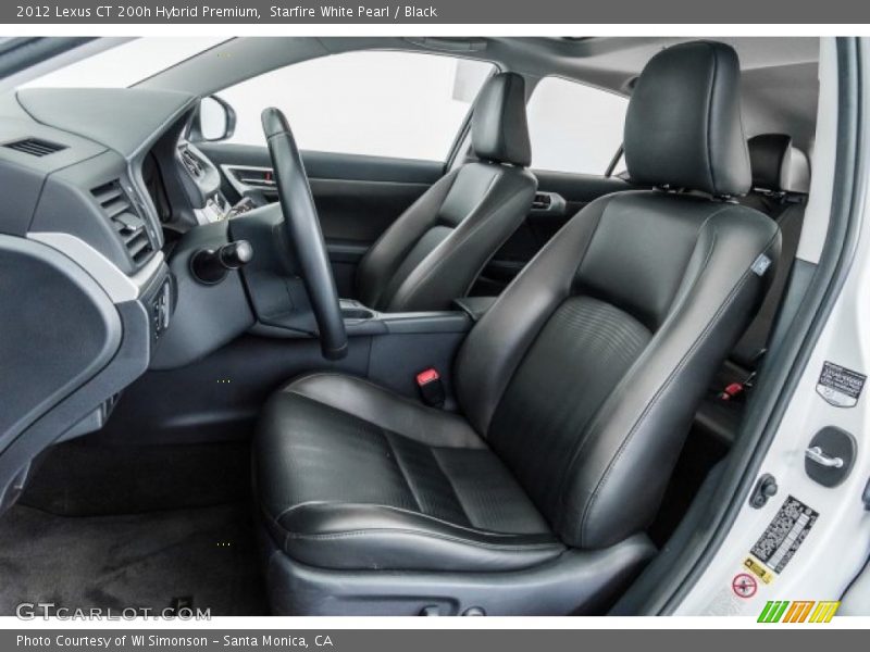 Starfire White Pearl / Black 2012 Lexus CT 200h Hybrid Premium