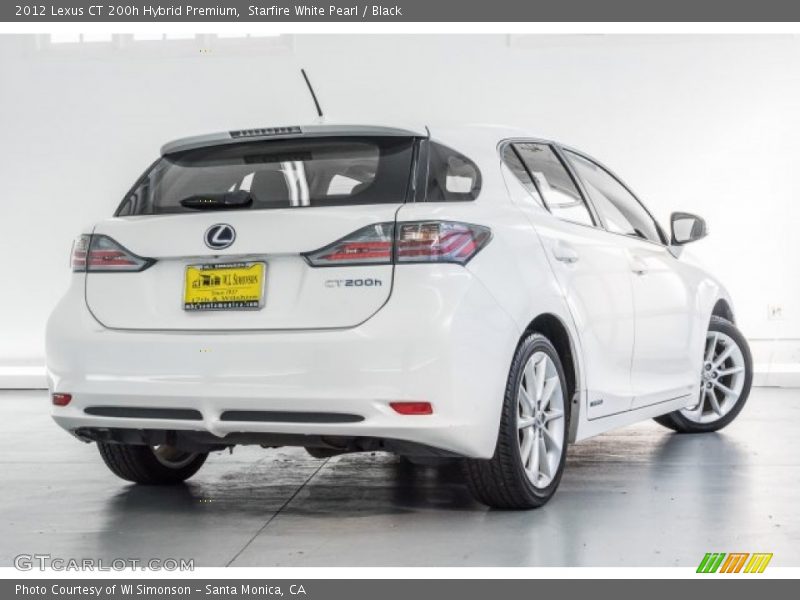 Starfire White Pearl / Black 2012 Lexus CT 200h Hybrid Premium