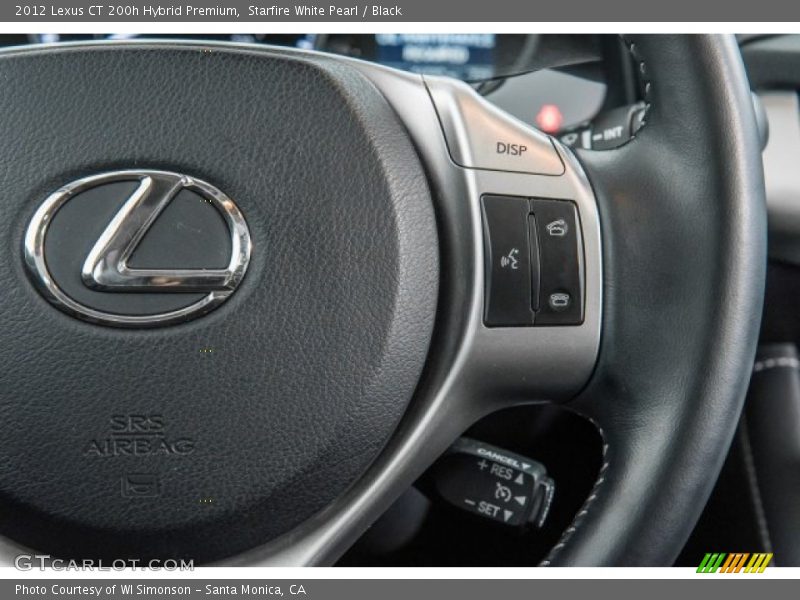 Starfire White Pearl / Black 2012 Lexus CT 200h Hybrid Premium