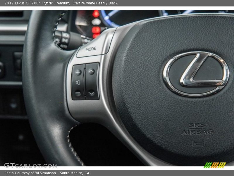 Starfire White Pearl / Black 2012 Lexus CT 200h Hybrid Premium