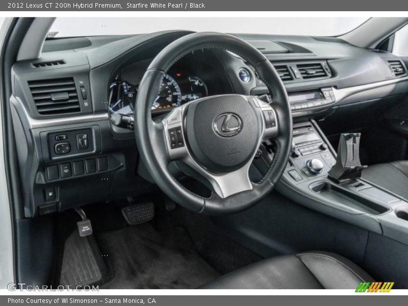 Starfire White Pearl / Black 2012 Lexus CT 200h Hybrid Premium