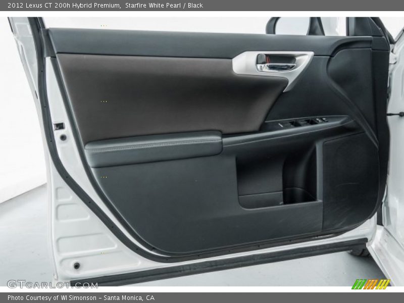 Starfire White Pearl / Black 2012 Lexus CT 200h Hybrid Premium