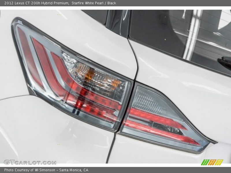 Starfire White Pearl / Black 2012 Lexus CT 200h Hybrid Premium
