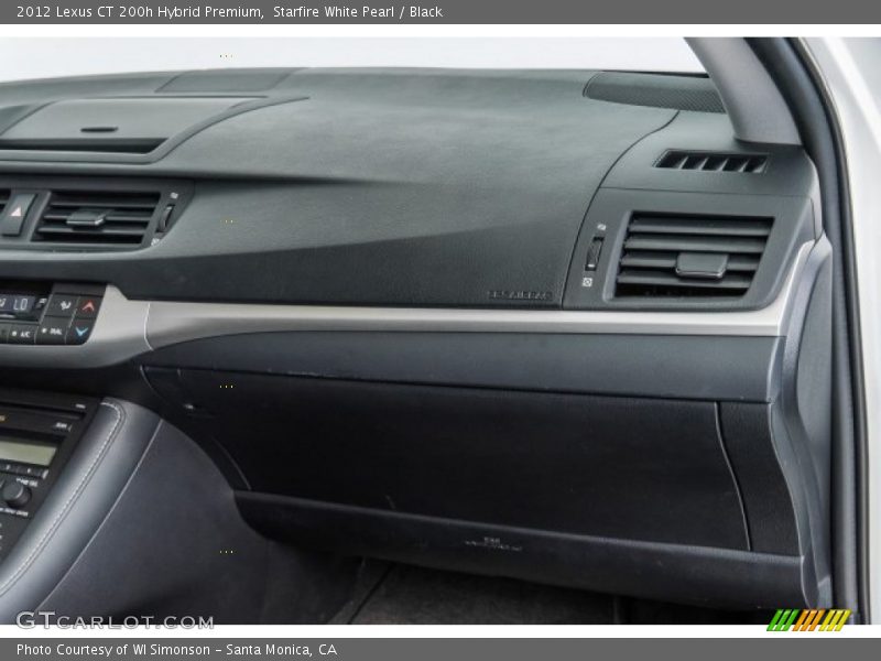 Starfire White Pearl / Black 2012 Lexus CT 200h Hybrid Premium