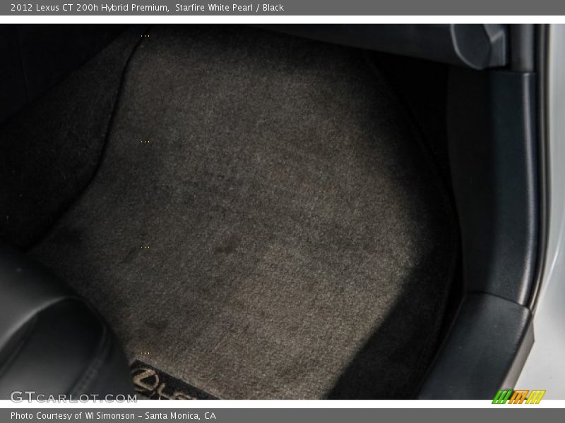 Starfire White Pearl / Black 2012 Lexus CT 200h Hybrid Premium