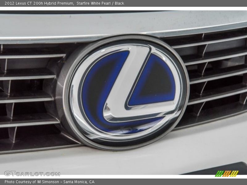 Starfire White Pearl / Black 2012 Lexus CT 200h Hybrid Premium