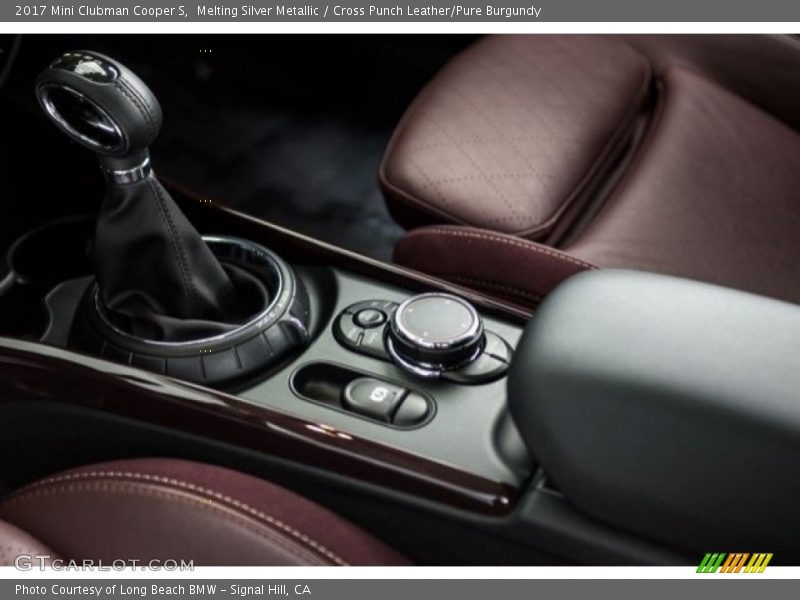 Melting Silver Metallic / Cross Punch Leather/Pure Burgundy 2017 Mini Clubman Cooper S