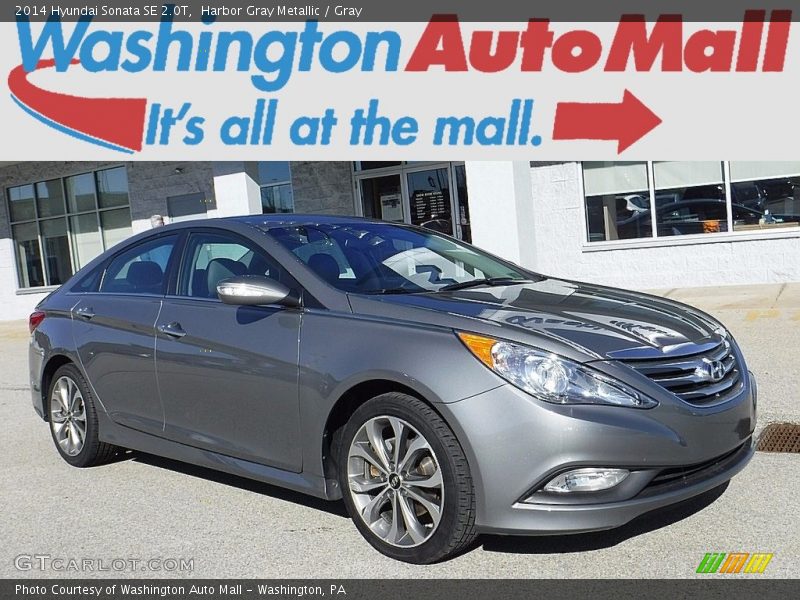 Harbor Gray Metallic / Gray 2014 Hyundai Sonata SE 2.0T