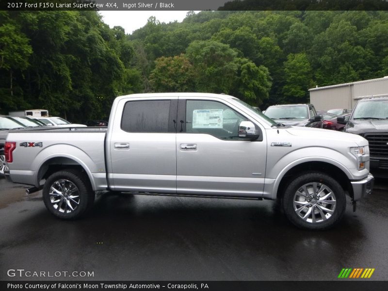 Ingot Silver / Black 2017 Ford F150 Lariat SuperCrew 4X4