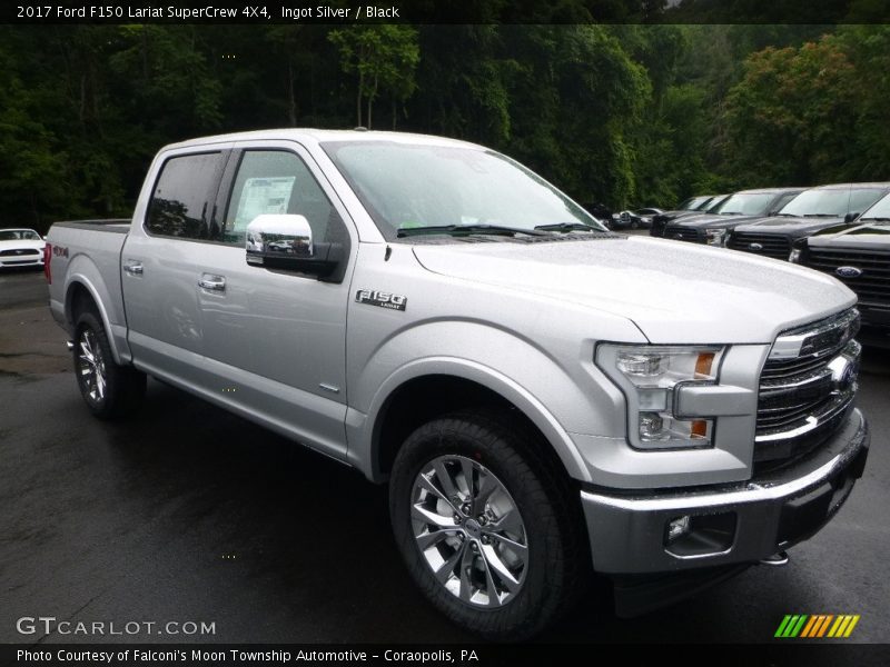 Ingot Silver / Black 2017 Ford F150 Lariat SuperCrew 4X4