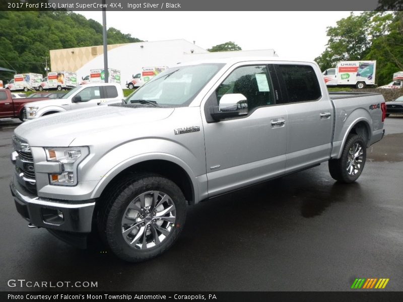 Ingot Silver / Black 2017 Ford F150 Lariat SuperCrew 4X4