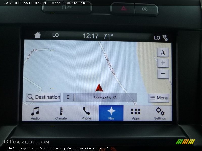 Ingot Silver / Black 2017 Ford F150 Lariat SuperCrew 4X4