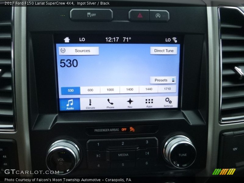 Ingot Silver / Black 2017 Ford F150 Lariat SuperCrew 4X4