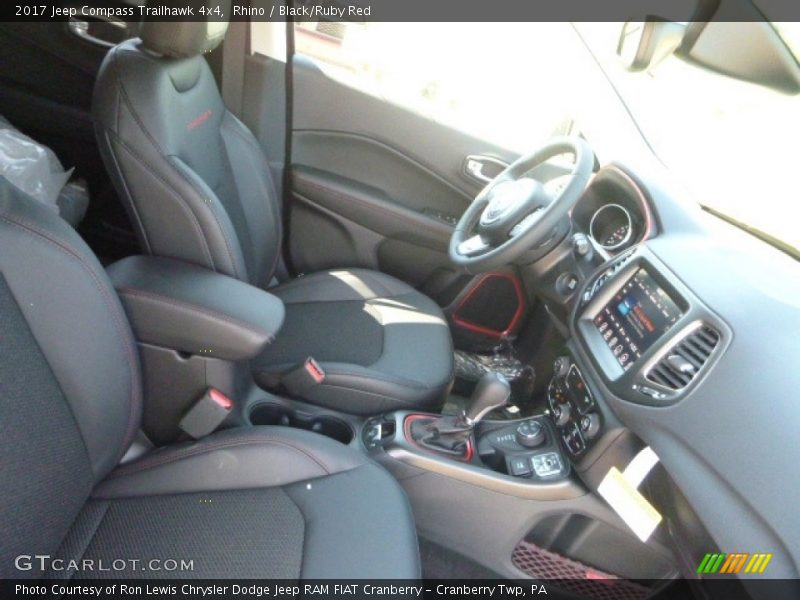 Rhino / Black/Ruby Red 2017 Jeep Compass Trailhawk 4x4